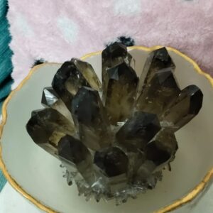 smokey-quartz-family-cluster